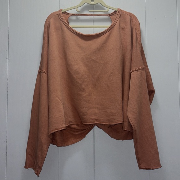 Aerie Weekend Pretty Back Sweatshirt Twilight Size Medium - Picture 6 of 6